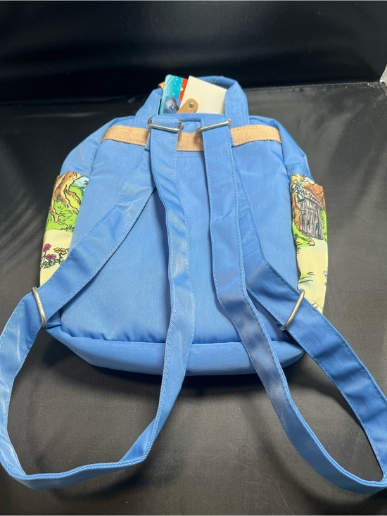 blue canvas mini backpack Kane and Velcro Madison & Dakota Canvas Mini